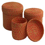 GYÉKÉNY KOSÁR SZETT,SÁRGA,3DB-OS SZC:DESH2303SANAGY17X14,14X12,11X10