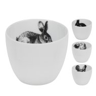 MÉCSESTARTÓ HÚSVÉTI MINTÁVAL PORCELÁN 7X7X6CM TÖBBFÉLE
