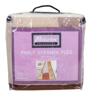 GYERMEK PLÉD BÉZS BARIKÁS 90X120CM 60%PAMUT 40%AKRIL