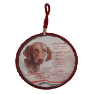 EDÉNYALÁTÉT 16CM VIZSLA MAGYAR KUTYAFAJTÁK, KERÁMIA/PARAFA