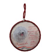 EDÉNYALÁTÉT 16CM KOMONDOR MAGYAR KUTYAFAJTÁK, KERÁMIA/PARAFA