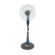 AKKUMULÁTOROS VENTILÁTOR 40CM 10W 3SEB.FOKOZAT,IDŐZÍTŐ,MŰANYAG 115CM