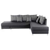 INZELL SAROKGARNITÚRA FEKETE 300X86X213CM