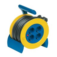 KÁBELDOB MINI MŰANYAG 15M 4DUGALJ IP20,3X1,5MM2,KÉK/SÁRGA (260493)