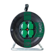 KÁBELDOB KÜLTÉRI MŰANYAG,50M4DUGALJ IP44 H05RRF3X1,5MM2 FEKETE (284754)