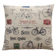 DÍSZPÁRNA 45X45CM VUELTA BICIKLIS TÖLTÖTT 45%PES 55%PAMUT NATUR (103)
