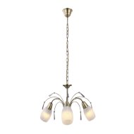 FORREST CSILLÁR 3*E14 40W BRONZ, ÜVEG D:52CM