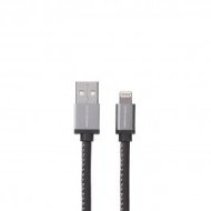 Decode - Leather Lightning to USB kábel (1,2m) - Fekete
