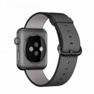 Apple - 42mm-es fekete szőtt műanyag szíj