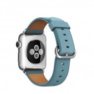Apple - 38 mm-es cinegekék klasszikus csatos bőrszíj