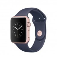 Apple Watch Series 1 - 42 mm-es, rozéarany színű alumíniumtok éjkék sportszíjjal