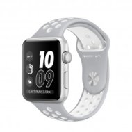 Apple Watch Nike+ - 42-mm-es, ezüstszínű alumíniumtok matt ezüst–fehér Nike sportszíjjal