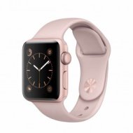 Apple Watch Series 2 - 38 mm-es, rozéarany színű alumíniumtok rózsakvarc színű sportszíjjal