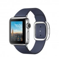Apple Watch Series 2 - 38 mm-es, rozsdamentes acél tok éjkék szíjjal, modern csattal - Nagy