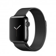 Apple Watch Series 2 - 38 mm-es, asztrofekete rozsdamentes acél tok asztrofekete milánói szíjjal