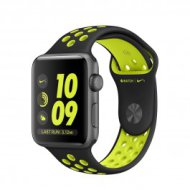 Apple Watch Nike+ - 38-mm-es, asztroszürke alumíniumtok fekete–neonzöld Nike sportszíjjal