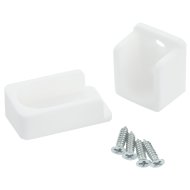 RÚDTARTÓ FOGLALAT OVÁLIS,30 X 15 MM GARDRÓBBA FEHÉR, MŰANYAG 2DB-OS