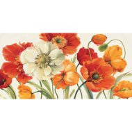 FALIKÉP 50X100CM SZÍNES VIRÁGOK MŰVÁSZONRA NYOMTATOTT