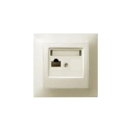NECTO RJ45X1 CSATLAKOZÓALJZAT KOMPLETT, ELEFÁNTCSONT
