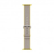 Apple - 38 mm-es, sárga-világosszürke szőtt műanyag szíj