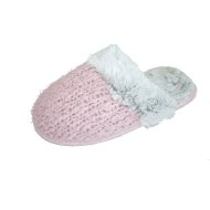 NŐI HÁZIPAPUCS, RÓZSASZÍN, PRÉMES, TEXTIL, 36-41-IG
