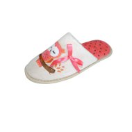 NŐI HÁZIPAPUCS, BÉZS, BAGLYOS, TEXTIL, 36-41-IG