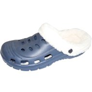 FÉRFI BÉLELT KLUMPA, SZÜRKE-KÉK, MŰANYAG/TEXTIL, 41-45-IG