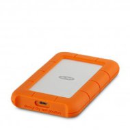 Lacie - 1TB Rugged USB-C külső merevlemez - Ezüst/Narancs