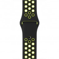 Apple - 38 mm-es, fekete–neonzöld Nike sportszíj