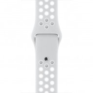 Apple - 38 mm-es, platinaszín–fehér Nike sportszíj