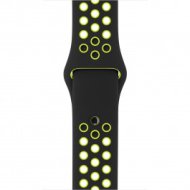 Apple - 42 mm-es, fekete–neonzöld Nike sportszíj