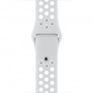 Apple - 42 mm-es, platinaszín–fehér Nike sportszíj
