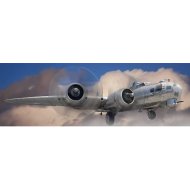 VÁSZONKÉP PANORÁMA 150X50CM B-17 BOMBÁZÓ A FELHŐK FELETT