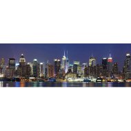 VÁSZONKÉP PANORÁMA 120X40CM PANORÁMA A HUDSON FOLYÓ PARTJÁRÓL