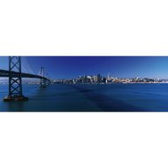 VÁSZONKÉP PANORÁMA 90X30CM BAY BRIDGE REGGELI FÉNYBEN