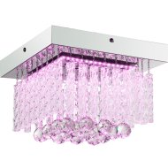 MATHILDA MENNYEZETI LÁMPA 1*LED 12W 900LM 3000K RGB KRISTÁLY/ÜVEG/KRÓM
