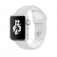 Apple Watch Nike+ - 38-mm-es, ezüstszínű alumíniumtok platinaszín–fehér Nike sportszíjjal