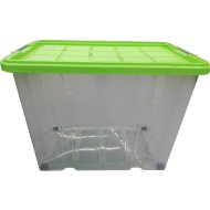 EURO-BOX TÁROLÓDOBOZ 60,5X40X46CM MAXI FEDÉLLEL ÉS KERÉKKEL