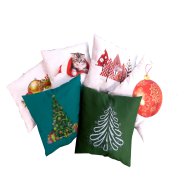 KARÁCSONYI DÍSZPÁRNA 35X35CM NYOMOTT MINTÁS Outlet