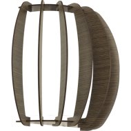 STELLATO3 FALI LÁMPA E27 1X60W 28,5X25X14CM ACÉL/FA/ÜVEG BARNA