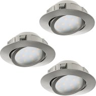 PINEDA LED BEÉPÍTH. 3X6W 3X500LM D:8,4CM KEREK BILLENŐS MATT NIKKEL