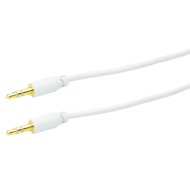 AUDIO KÁBEL JACK 3,5MM 1,5M FEHÉR, ARANYOZOTT CSATLAKOZÓ