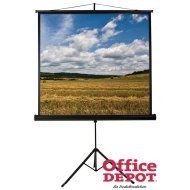 Funscreen Tripod 1:1 160cm×160cm hordozható 3 lábú állványos vetítővászon