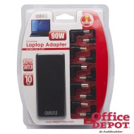 Delight Univerzális 90W laptop/notebook töltő adapter tápkábellel