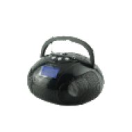 NPB100 mini hordozható rádió USB/SD/AUX csatlakozással (USB táp), fekete