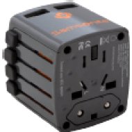 U23 18732 Univerzális USB töltő, 2 USB csatlakozóval, grafitszürke