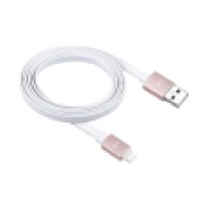 USB Lightning rose gold lapos adatkábel 1.2m (DC268RG)