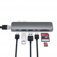 Satechi - Aluminium Type-C Pro Hub adapter - Space Gray