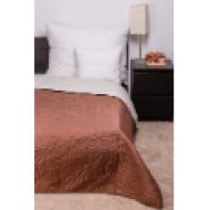 Ágytakaró, microfiber kétoldalas ágytakaró, barna-bézs színben