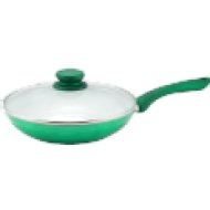 15466 Kerámiabevonatos indukciós serpenyő, üveg fedővel, 28 cm